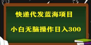 2023最新蓝海快递代发项目，小白零成本照抄也能日入300+副业资源库-时光-中创中赚-福缘-冒泡创业网实操副业项目教程和创业项目大全副业资源库