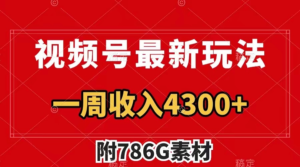 视频号最新玩法 广告收益翻倍 几分钟一个作品 一周变现4300+（附786G素材）副业资源库-时光-中创中赚-福缘-冒泡创业网实操副业项目教程和创业项目大全副业资源库