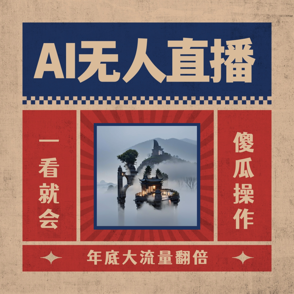 AI无人直播一看就会，日入1000+无需真人出镜，小白迅速上手开播，下播就…副业资源库-时光-中创中赚-福缘-冒泡创业网实操副业项目教程和创业项目大全副业资源库